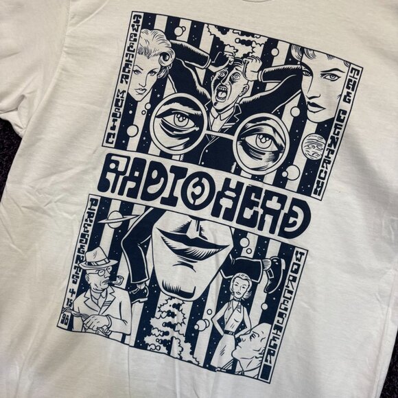 Radiohead Worcester 1998 The Centrum Show Art Band T-Shirt L - Picture 4 of 4